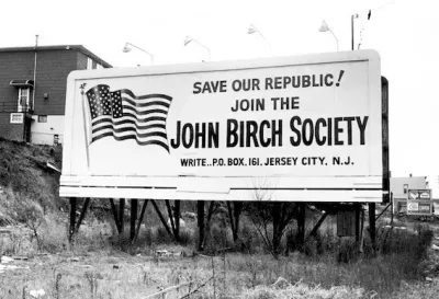 Affichage publicitaire pour la John Birch Society